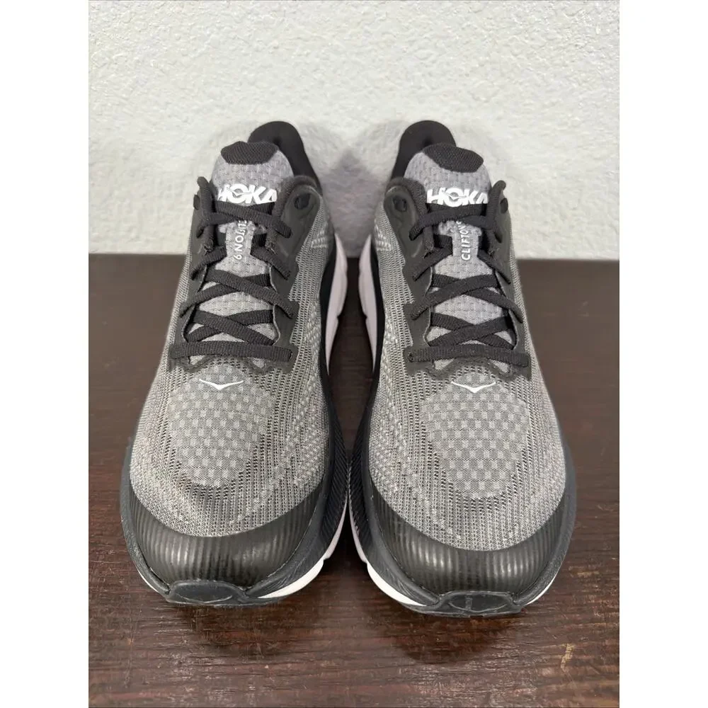 Hoka One One Clifton 9 Black White Running Shoes Youth Size 7 MD 1131170BWHT